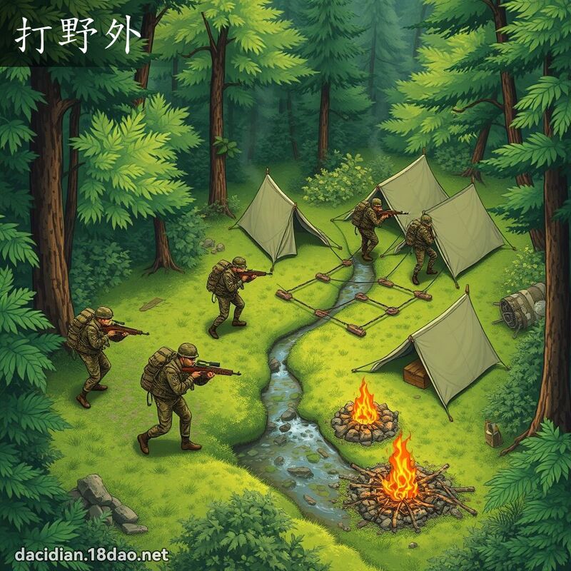 打野外 - 國語大辭典配圖