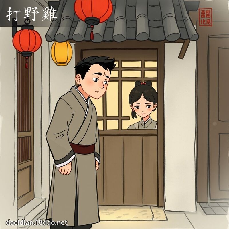 打野雞 - 國語大辭典配圖