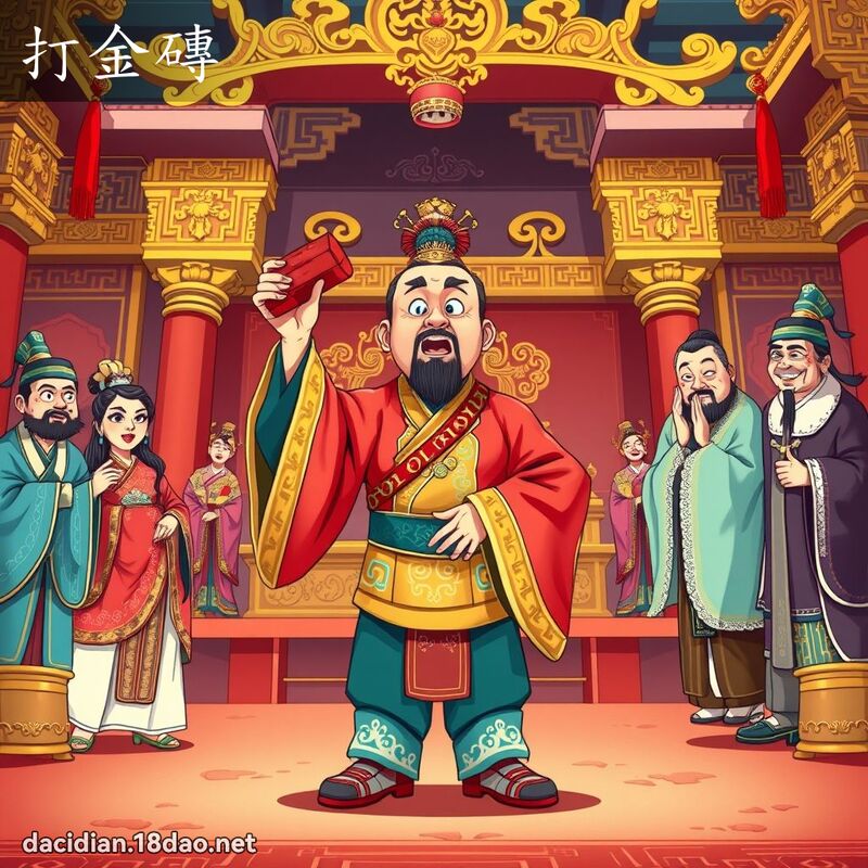 打金砖 - 国语大辞典配图