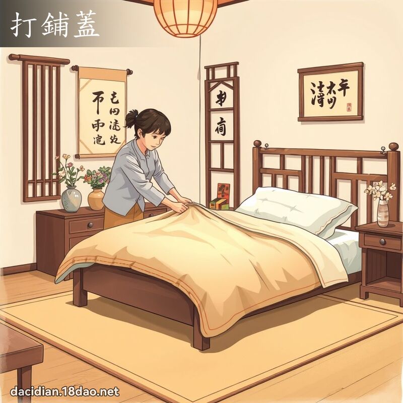 打鋪蓋 - 國語大辭典配圖