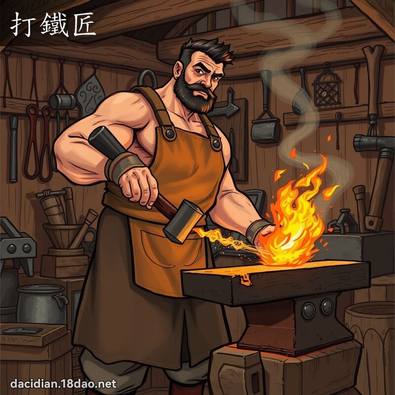 打鐵匠 - 國語大辭典配圖