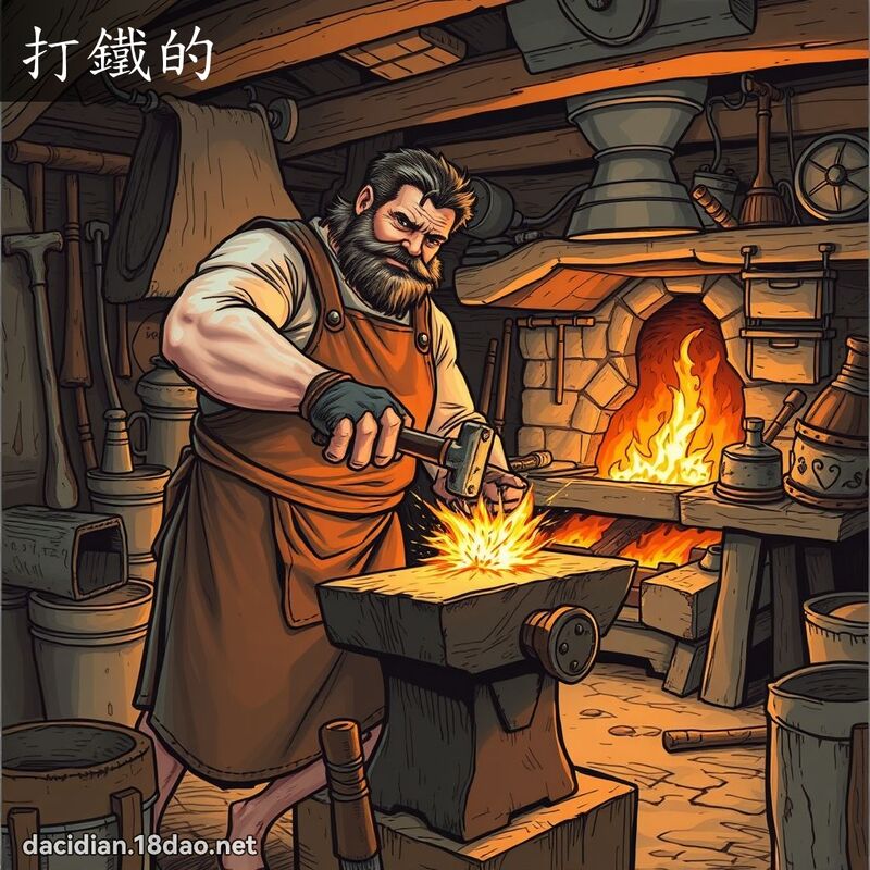 打鐵的 - 國語大辭典配圖
