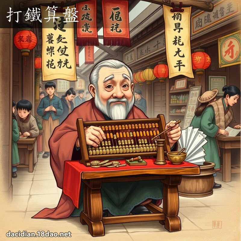 打铁算盘 - 国语大辞典配图