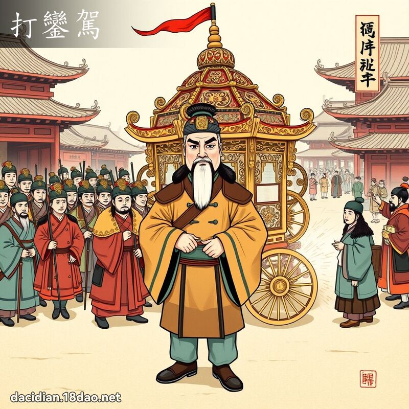 打鑾駕 - 國語大辭典配圖