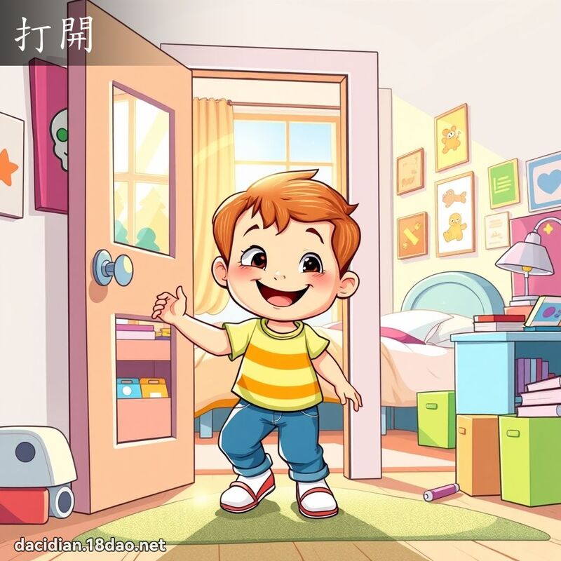 打開 - 國語大辭典配圖
