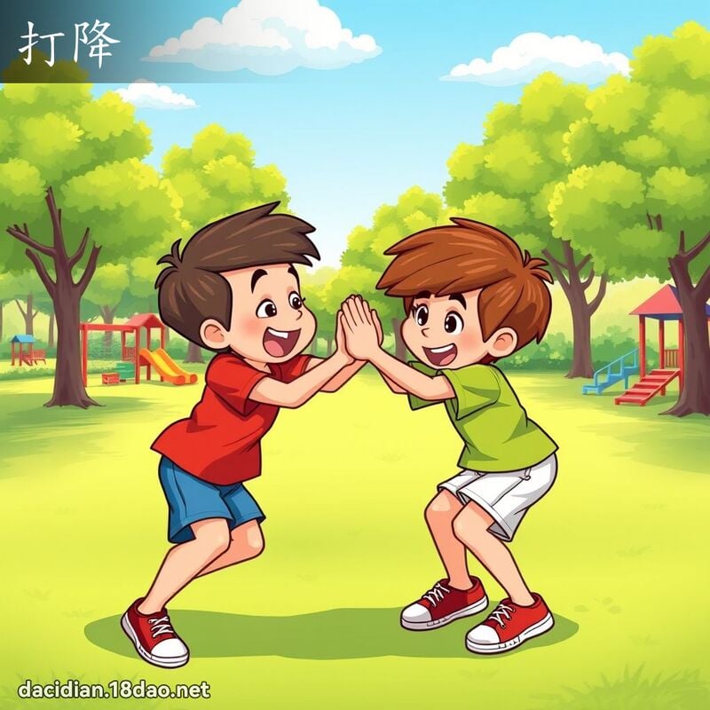 打降 - 國語大辭典配圖