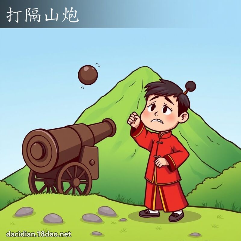 打隔山炮 - 国语大辞典配图