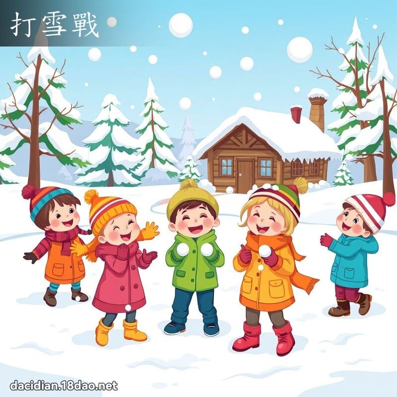打雪戰 - 國語大辭典配圖
