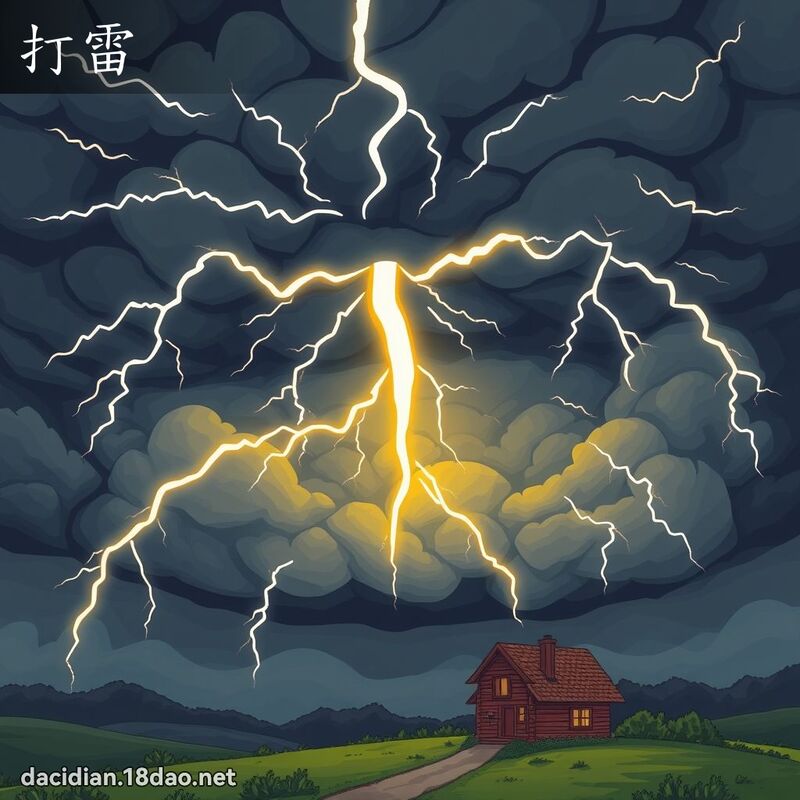 打雷 - 國語大辭典配圖