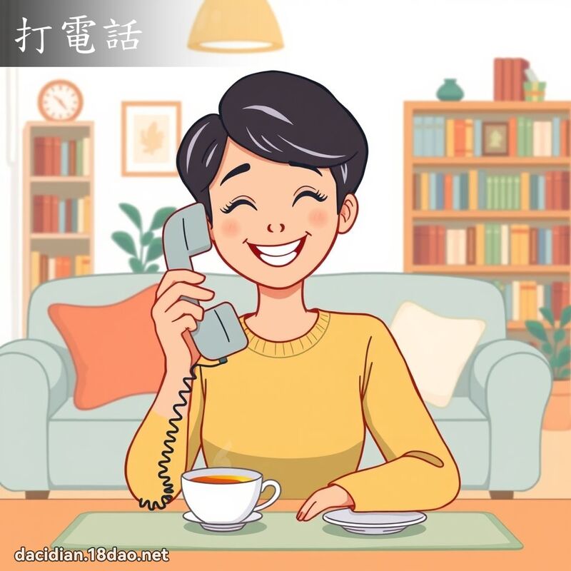 打电话 - 国语大辞典配图