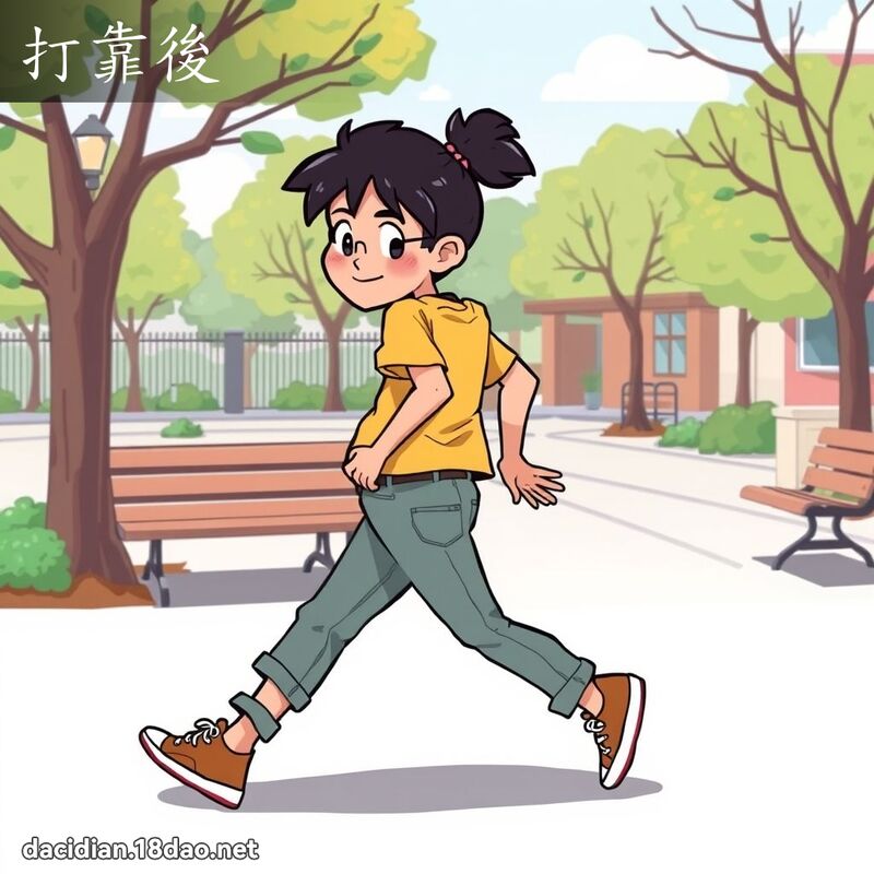 打靠后 - 国语大辞典配图