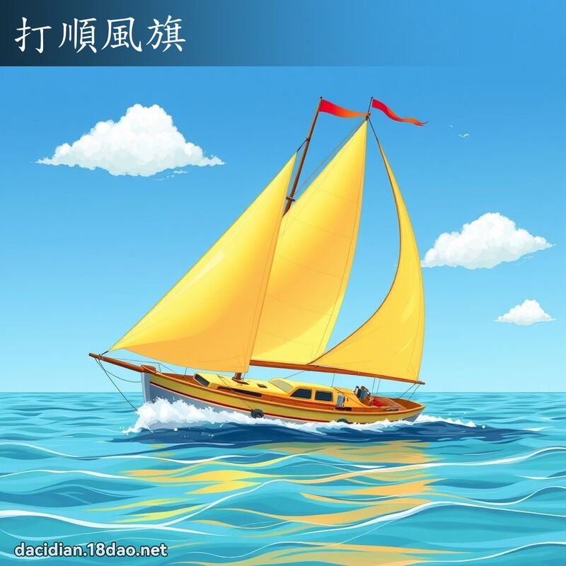 打顺风旗 - 国语大辞典配图