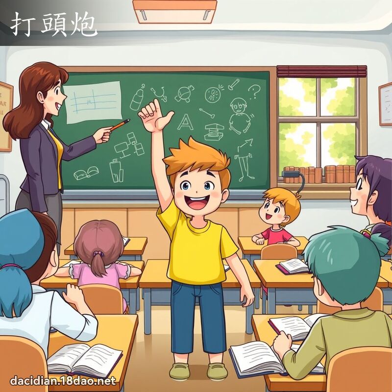 打頭炮 - 國語大辭典配圖