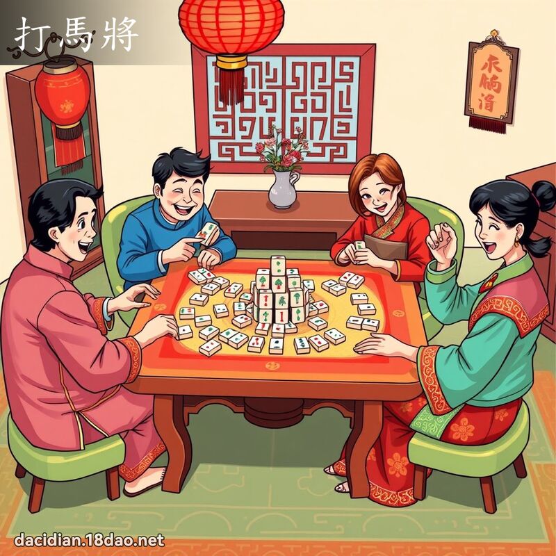 打馬將 - 國語大辭典配圖