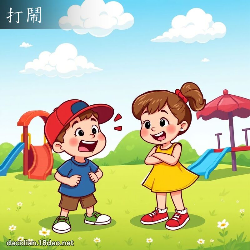 打闹 - 国语大辞典配图