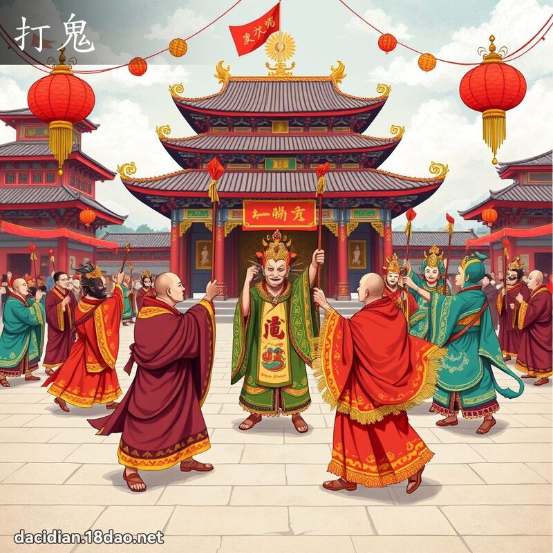 打鬼 - 國語大辭典配圖