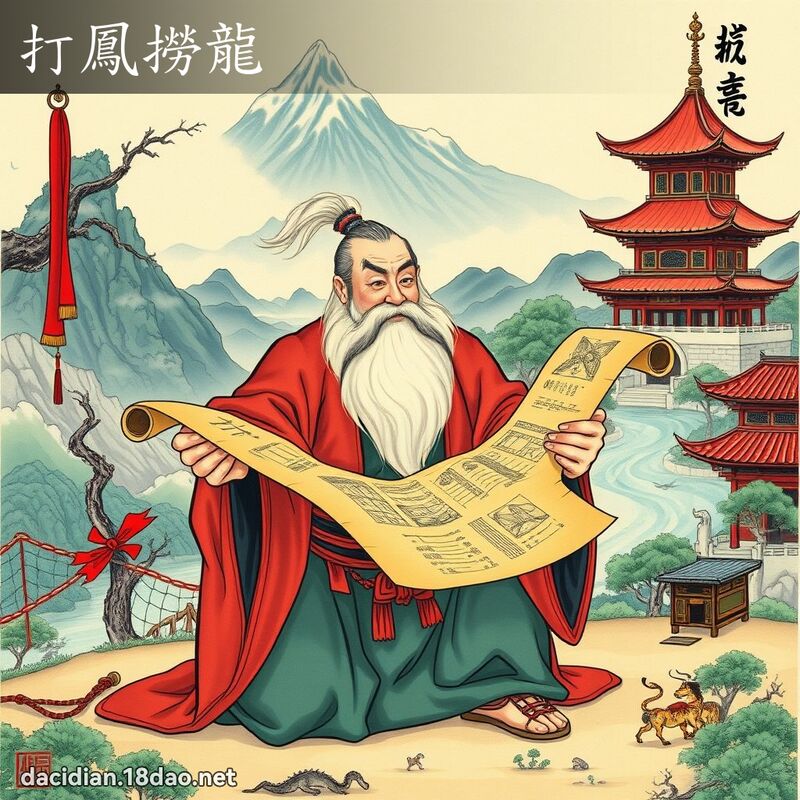 打鳳撈龍 - 國語大辭典配圖