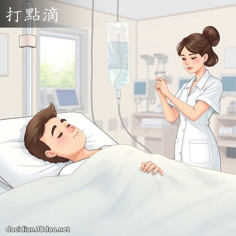 打点滴 - 国语大辞典配图