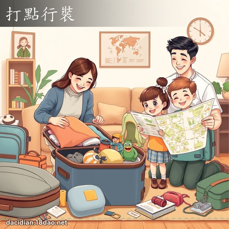 打點行裝 - 國語大辭典配圖
