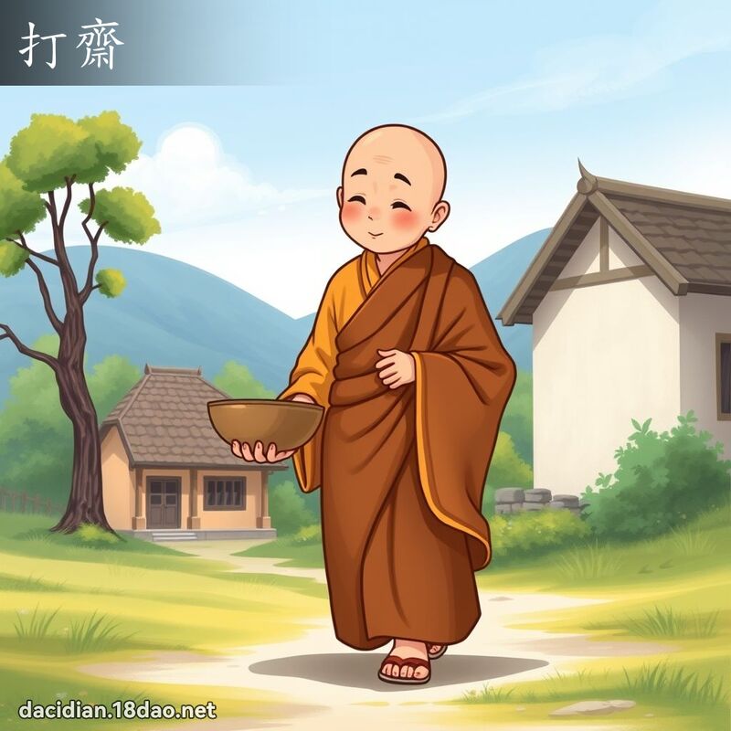打齋 - 國語大辭典配圖