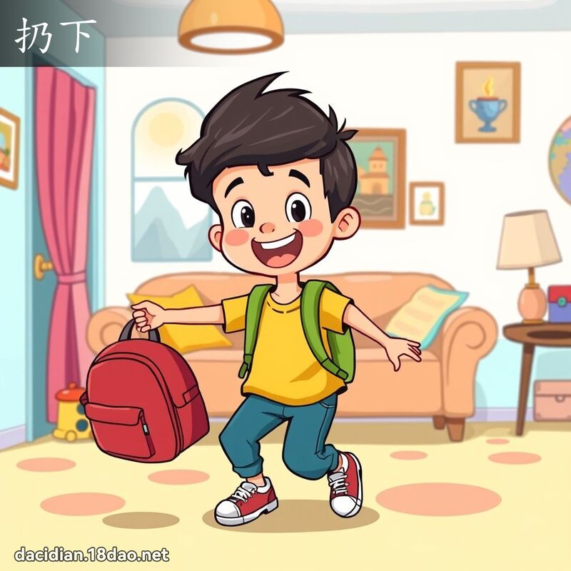 扔下 - 國語大辭典配圖