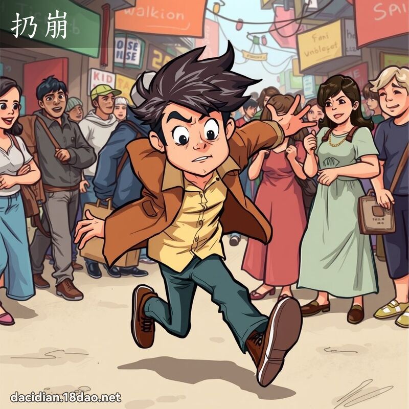 扔崩 - 國語大辭典配圖
