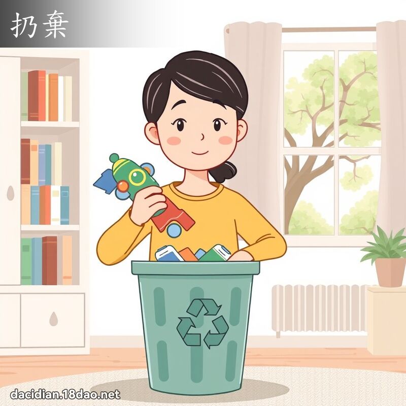 扔弃 - 国语大辞典配图