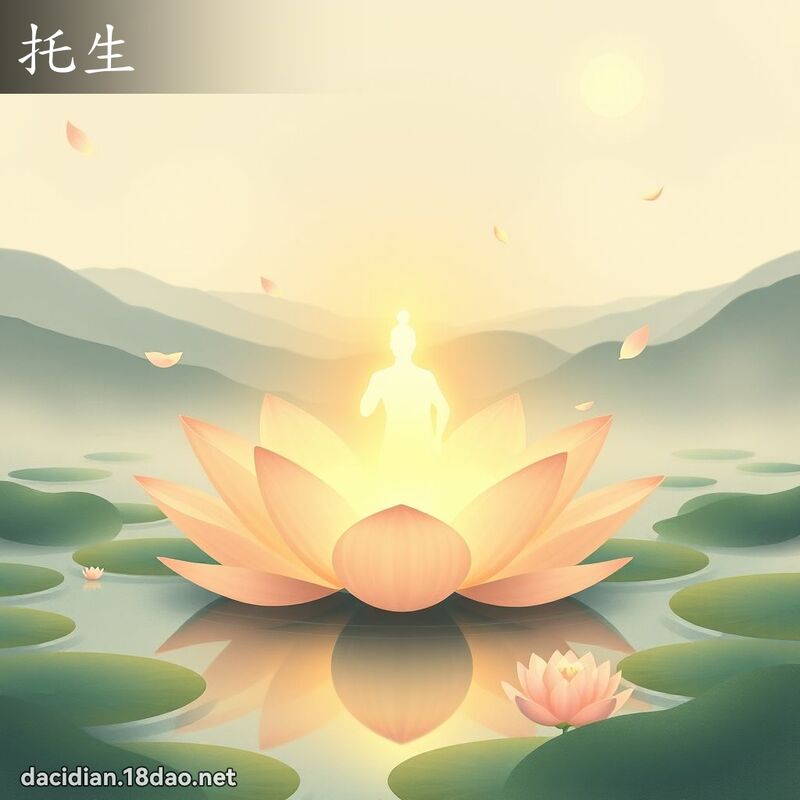 托生 - 國語大辭典配圖