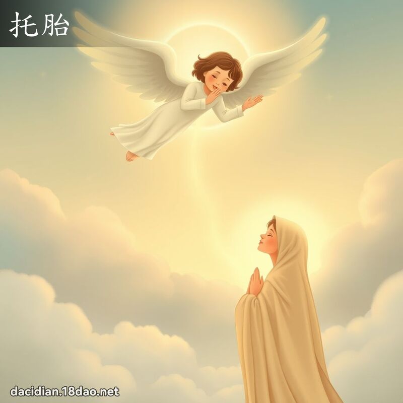 托胎 - 国语大辞典配图