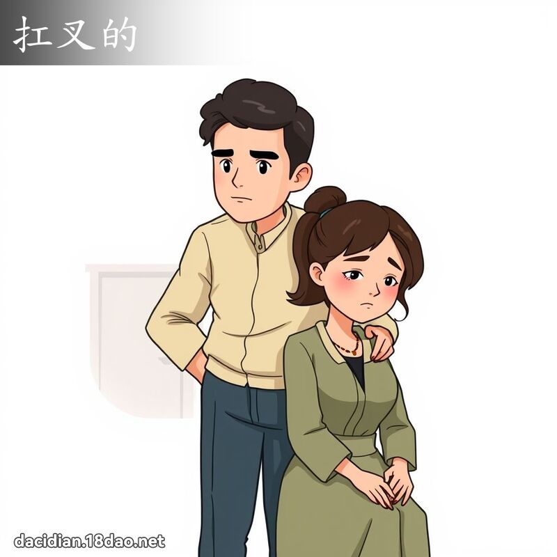 扛叉的 - 國語大辭典配圖