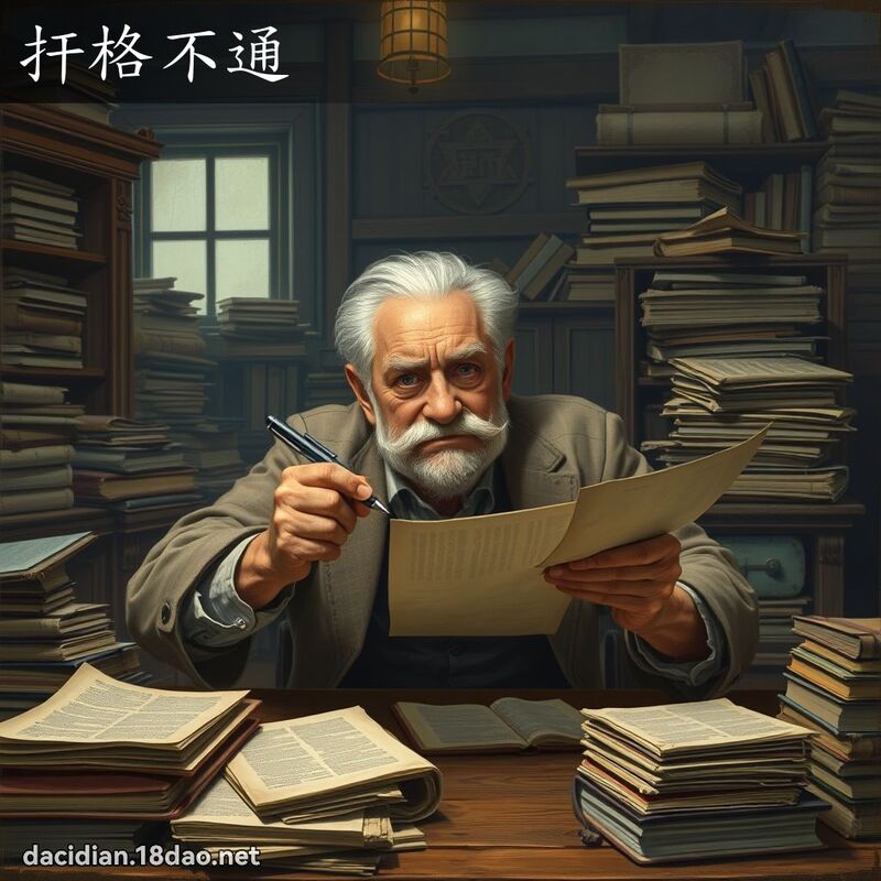 扞格不通 - 國語大辭典配圖