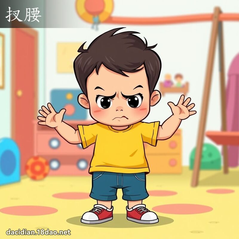 扠腰 - 国语大辞典配图