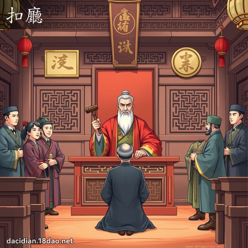 扣厅 - 国语大辞典配图