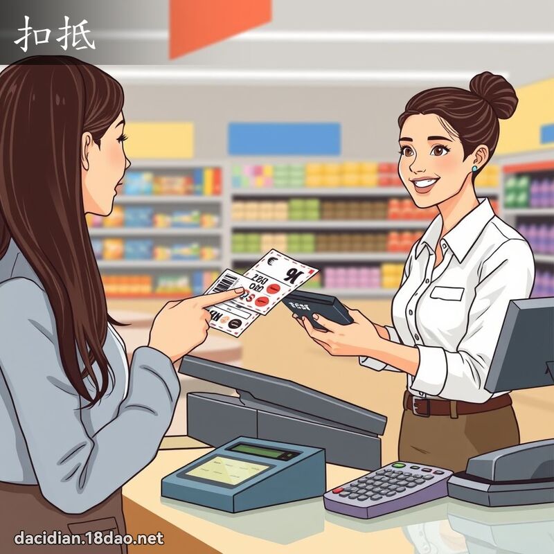 扣抵 - 国语大辞典配图
