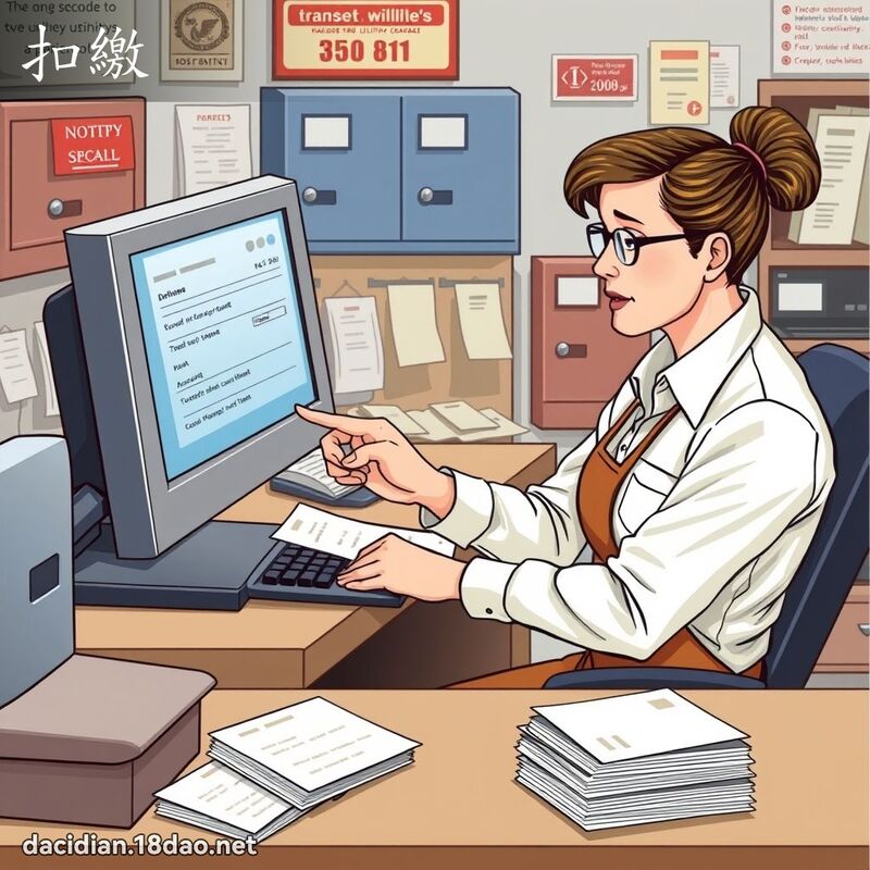 扣缴 - 国语大辞典配图