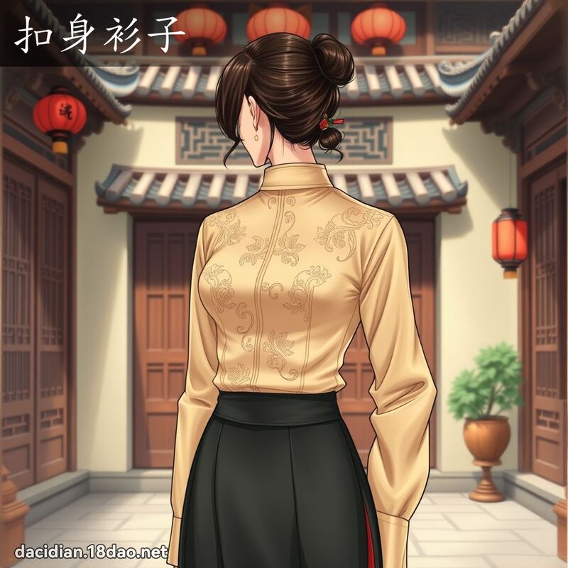 扣身衫子 - 国语大辞典配图