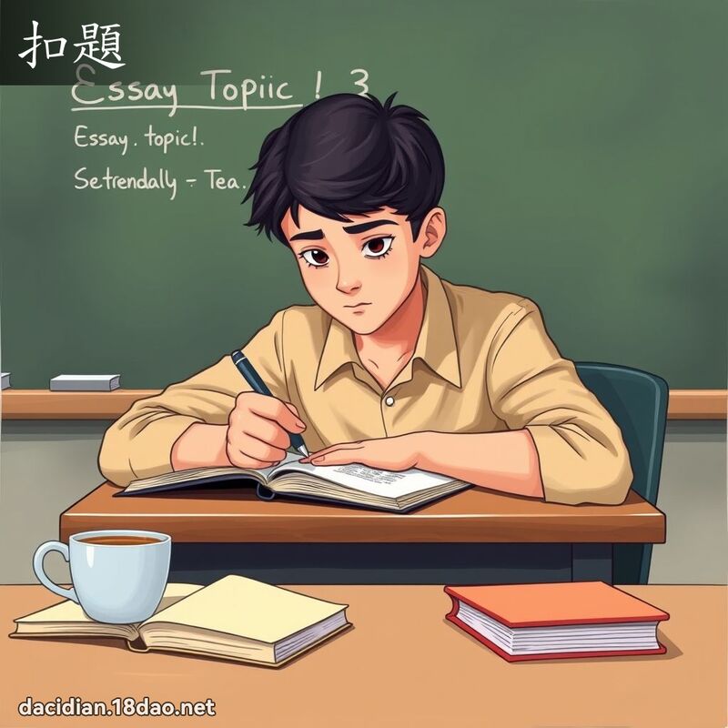 扣題 - 國語大辭典配圖