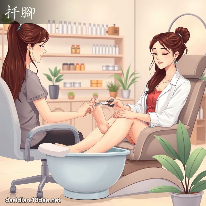 扦脚 - 国语大辞典配图