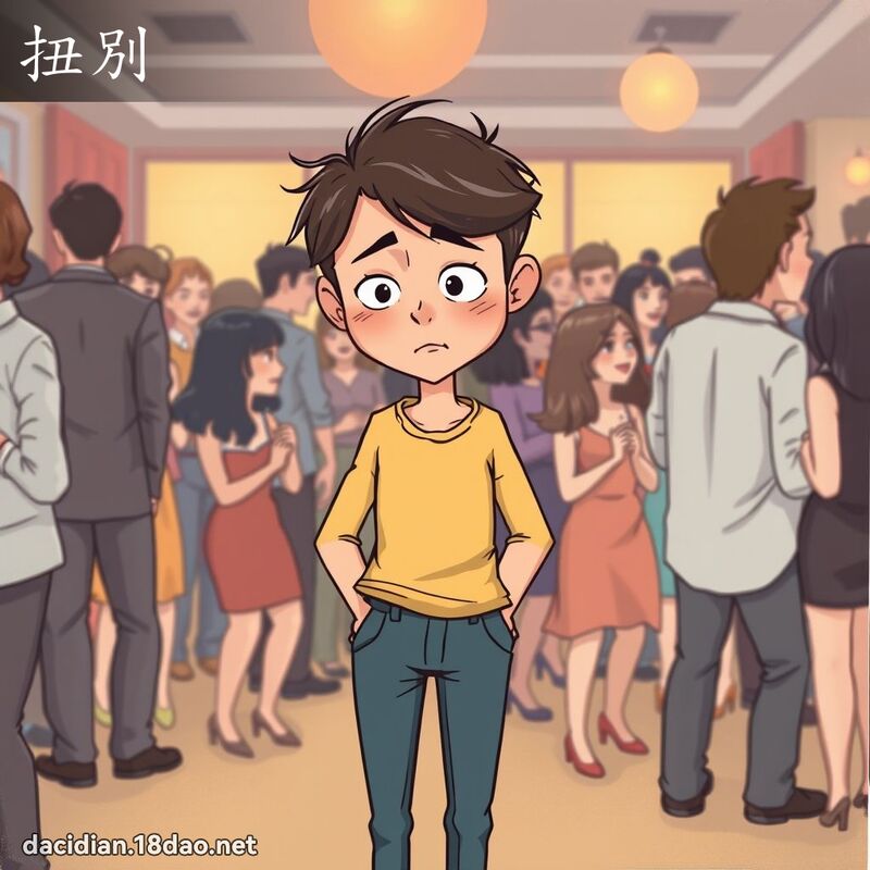扭別 - 国语大辞典配图