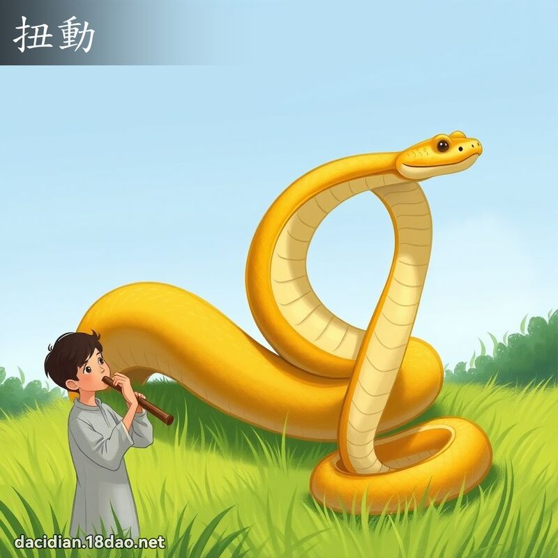扭动 - 国语大辞典配图