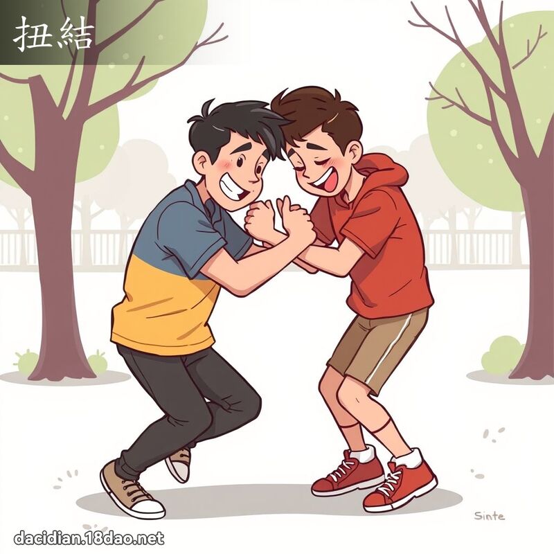 扭结 - 国语大辞典配图