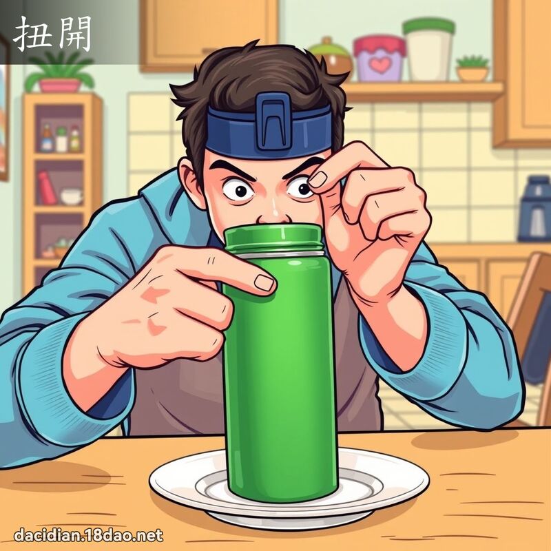 扭開 - 國語大辭典配圖