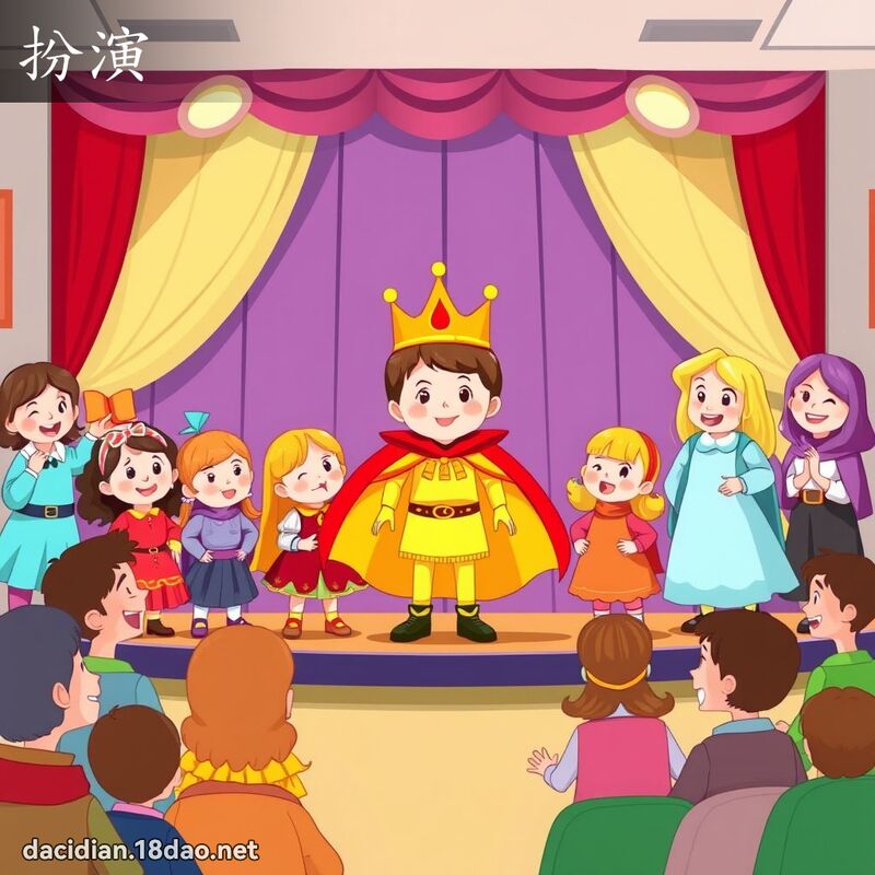 扮演 - 國語大辭典配圖