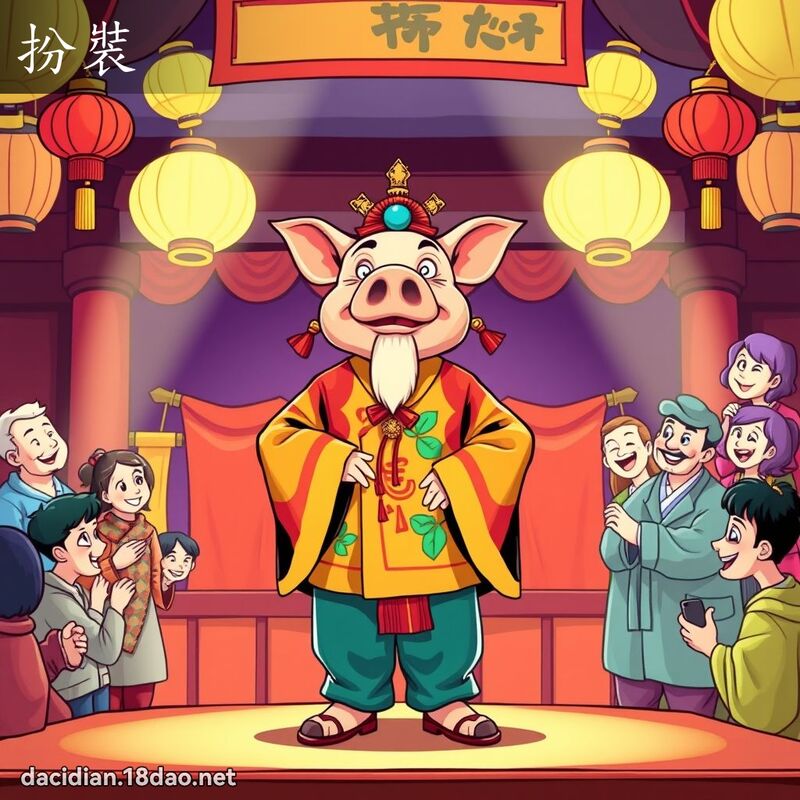 扮裝 - 國語大辭典配圖