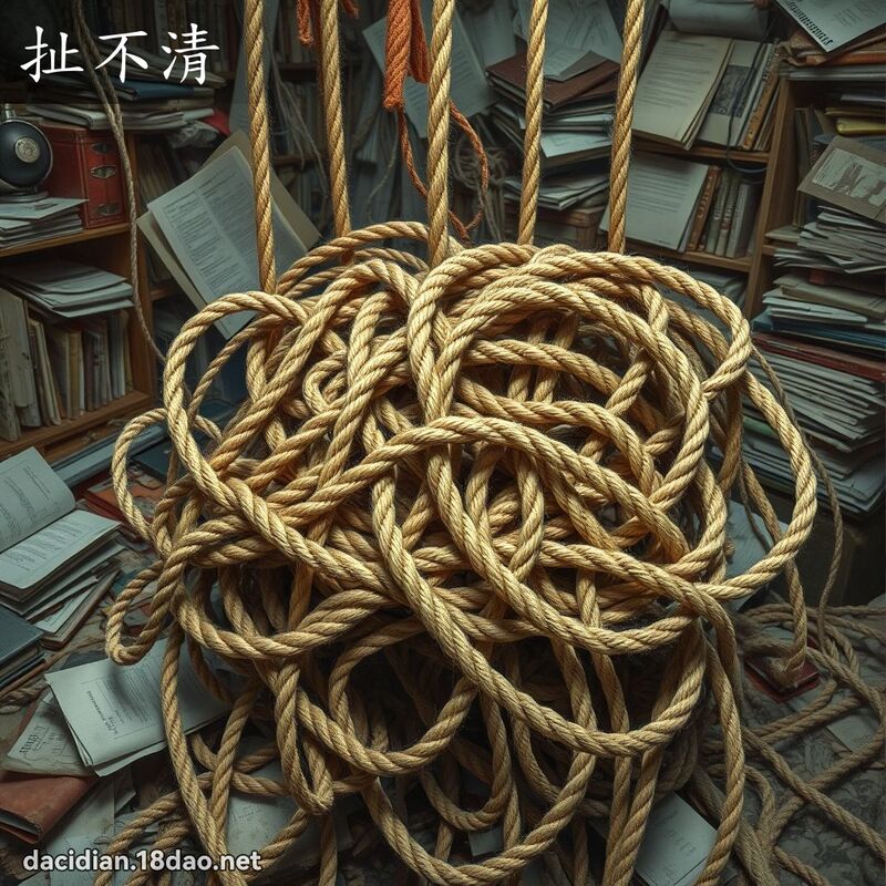 扯不清 - 国语大辞典配图