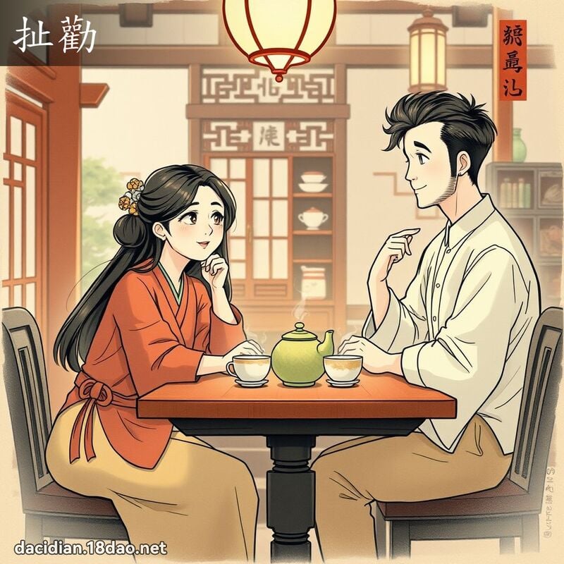 扯劝 - 国语大辞典配图