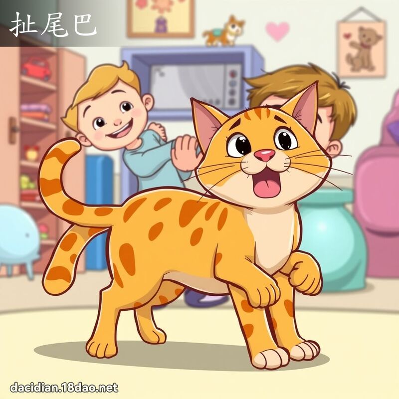 扯尾巴 - 国语大辞典配图