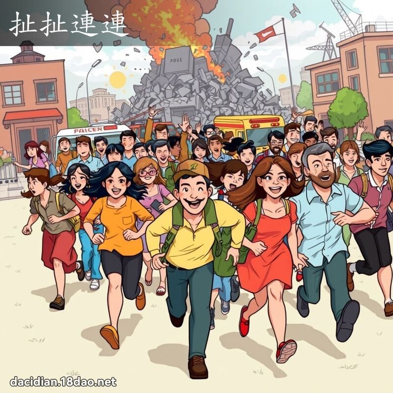 扯扯连连 - 国语大辞典配图