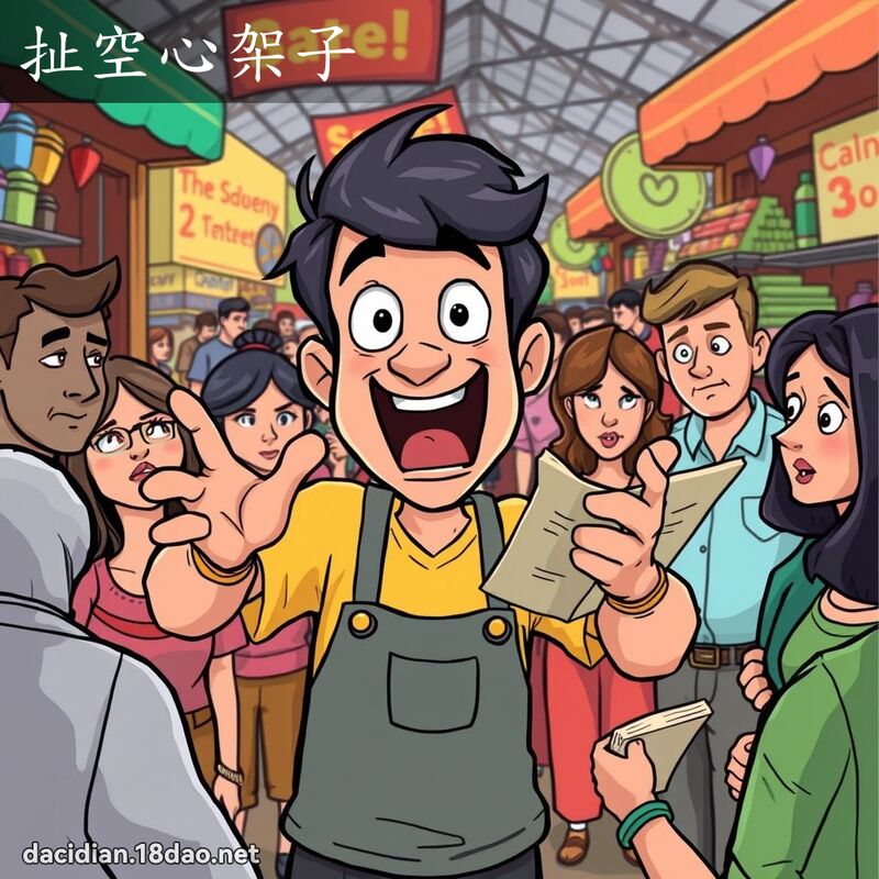 扯空心架子 - 国语大辞典配图