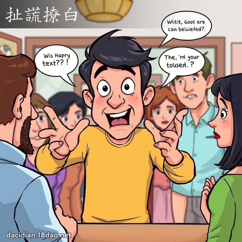 扯谎撩白 - 国语大辞典配图